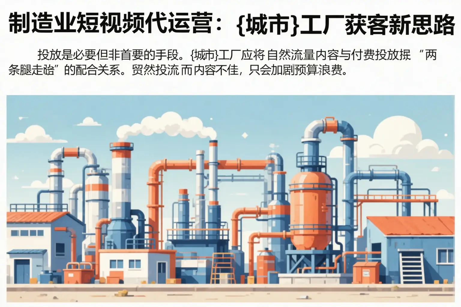 制造业短视频代运营:东方工厂获客新思路