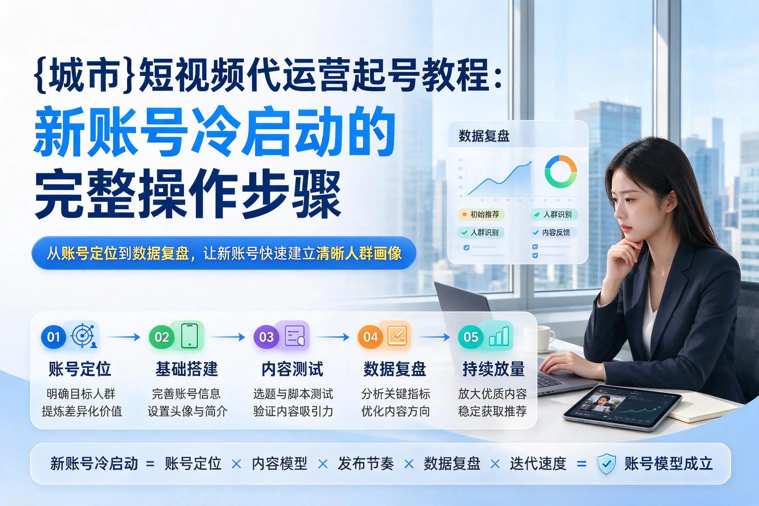 东方短视频代运营起号教程:新账号冷启动的完整操作步骤