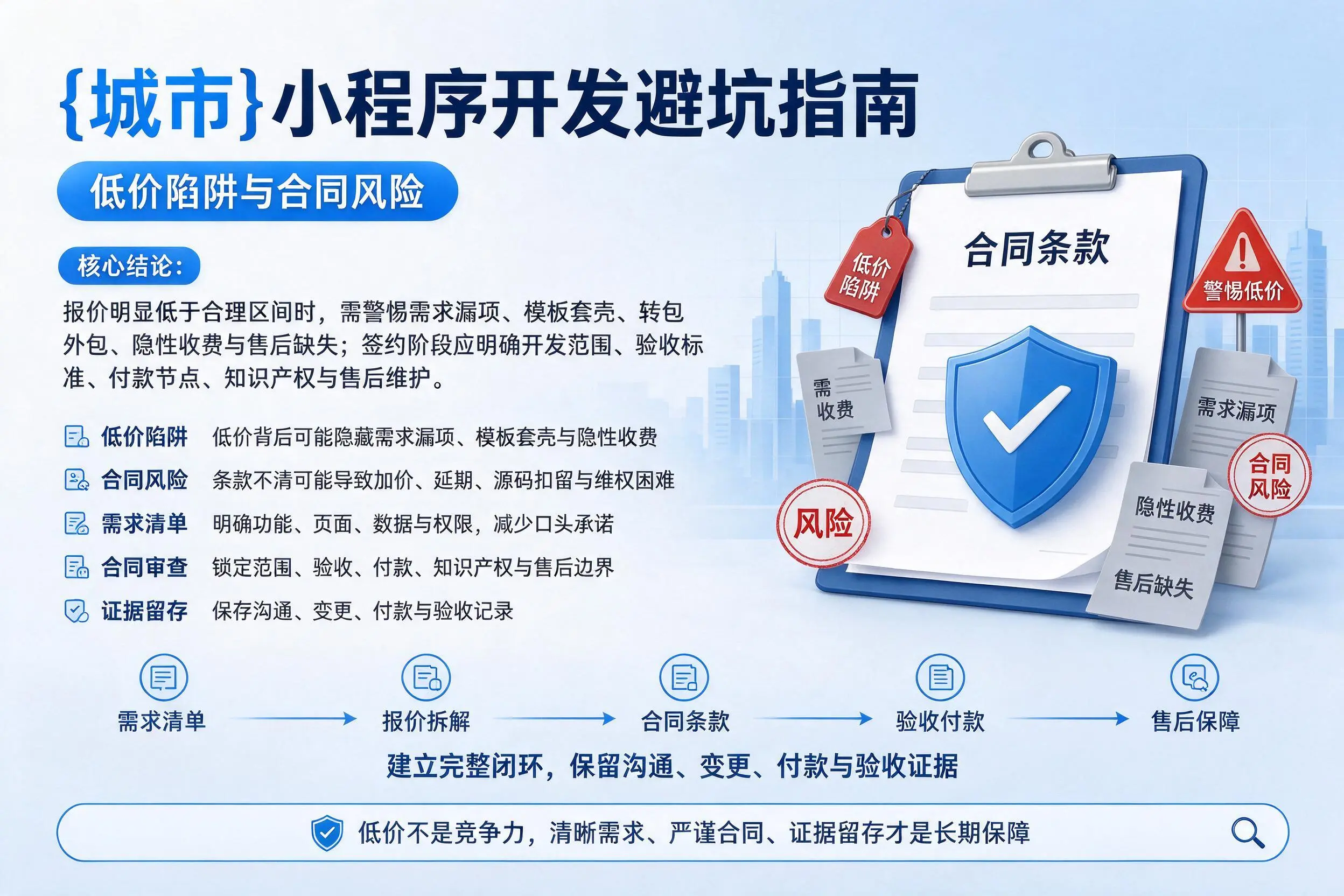 东方小程序开发避坑指南：低价陷阱与合同风险