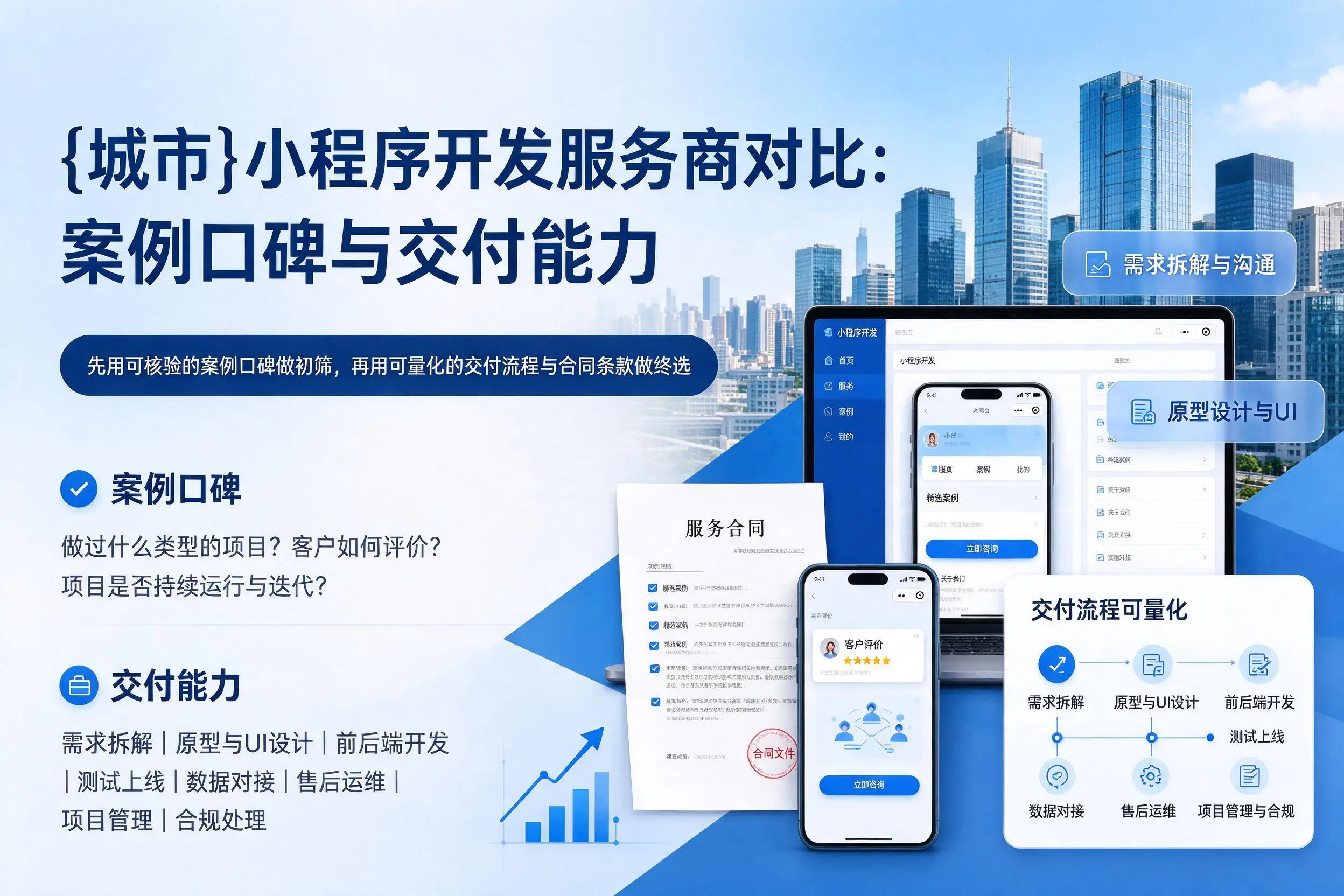 东方小程序开发服务商对比：案例口碑与交付能力