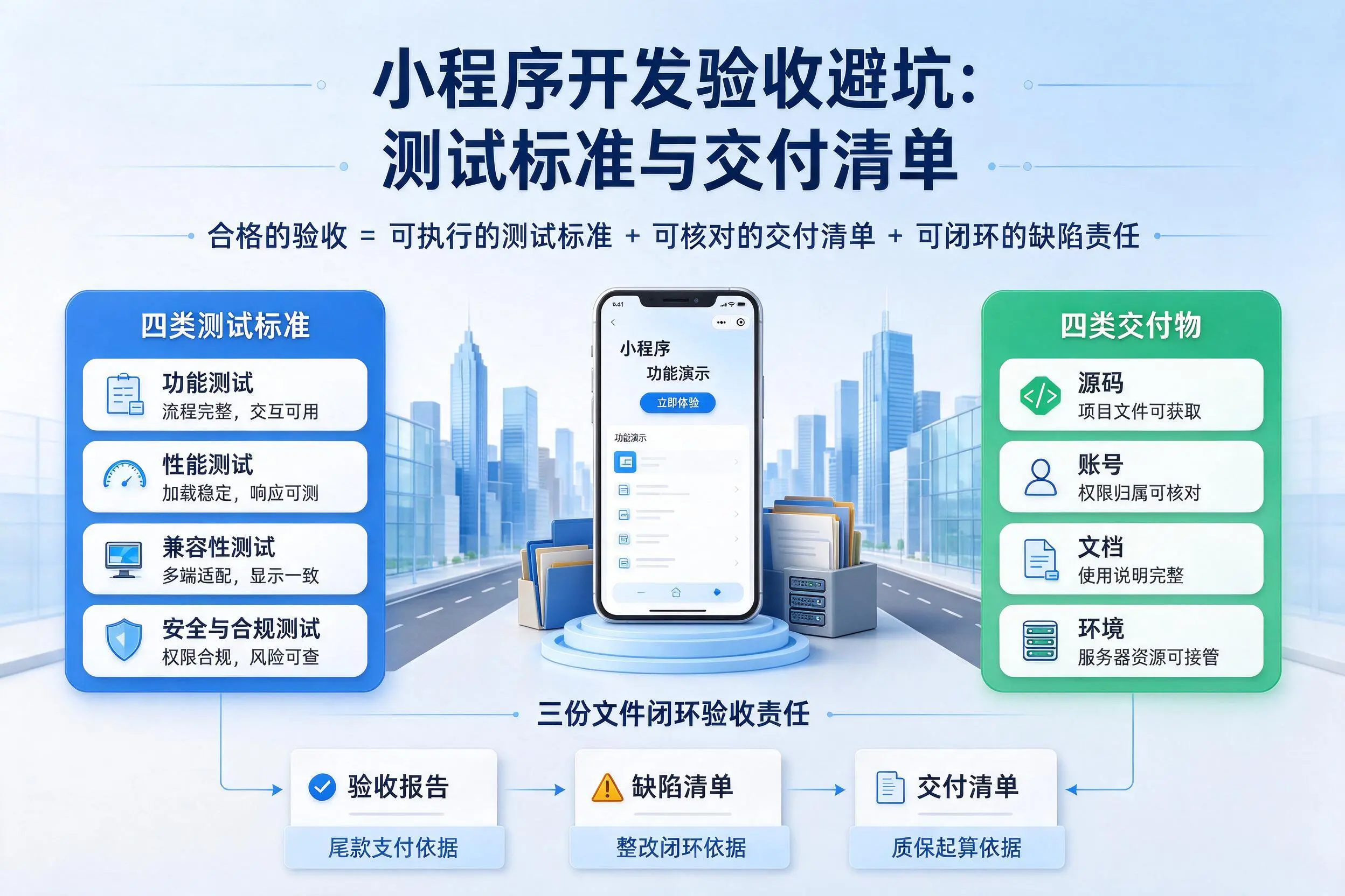 东方小程序开发验收避坑：测试标准与交付清单