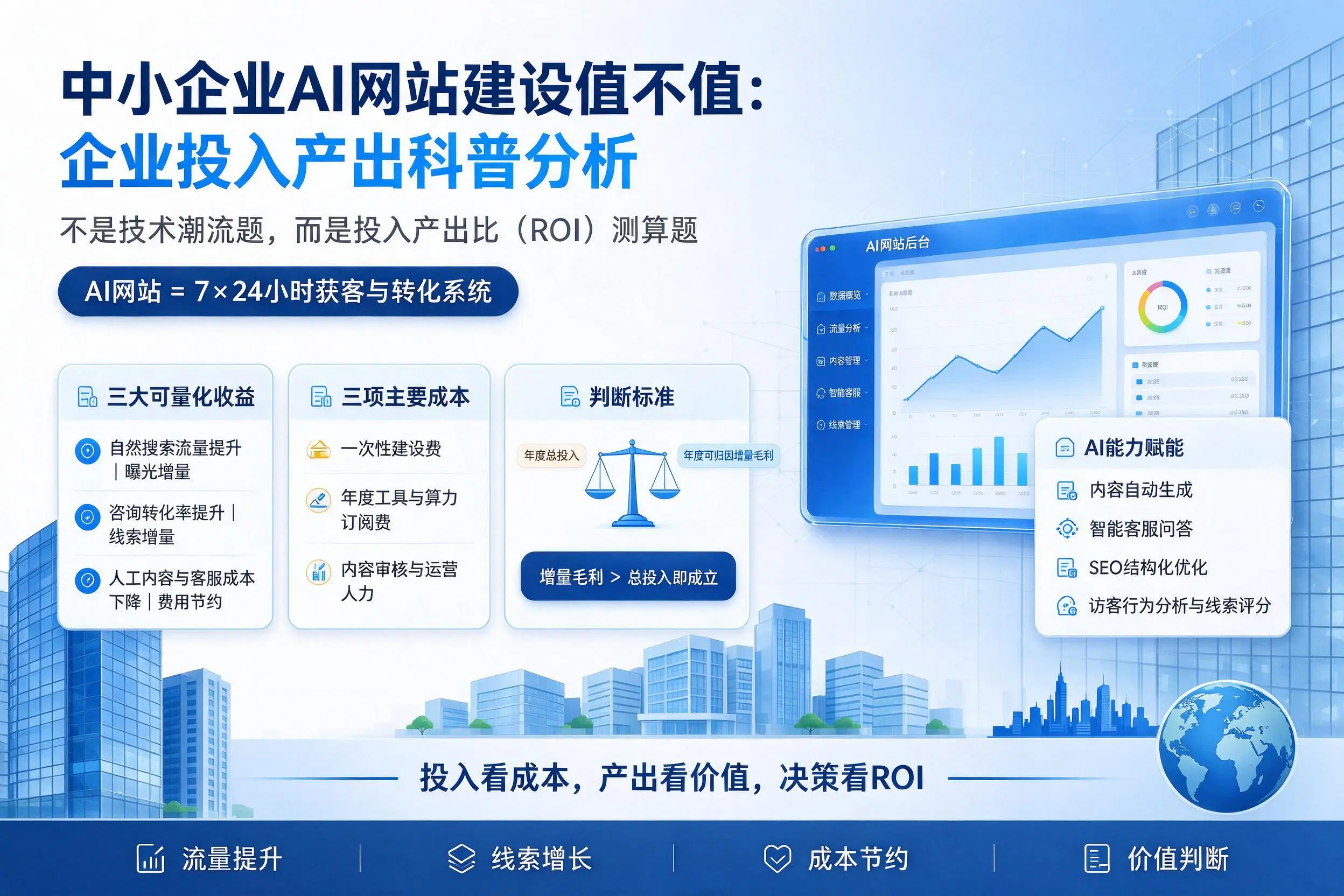 中小企业AI网站建设值不值:东方企业投入产出科普分析