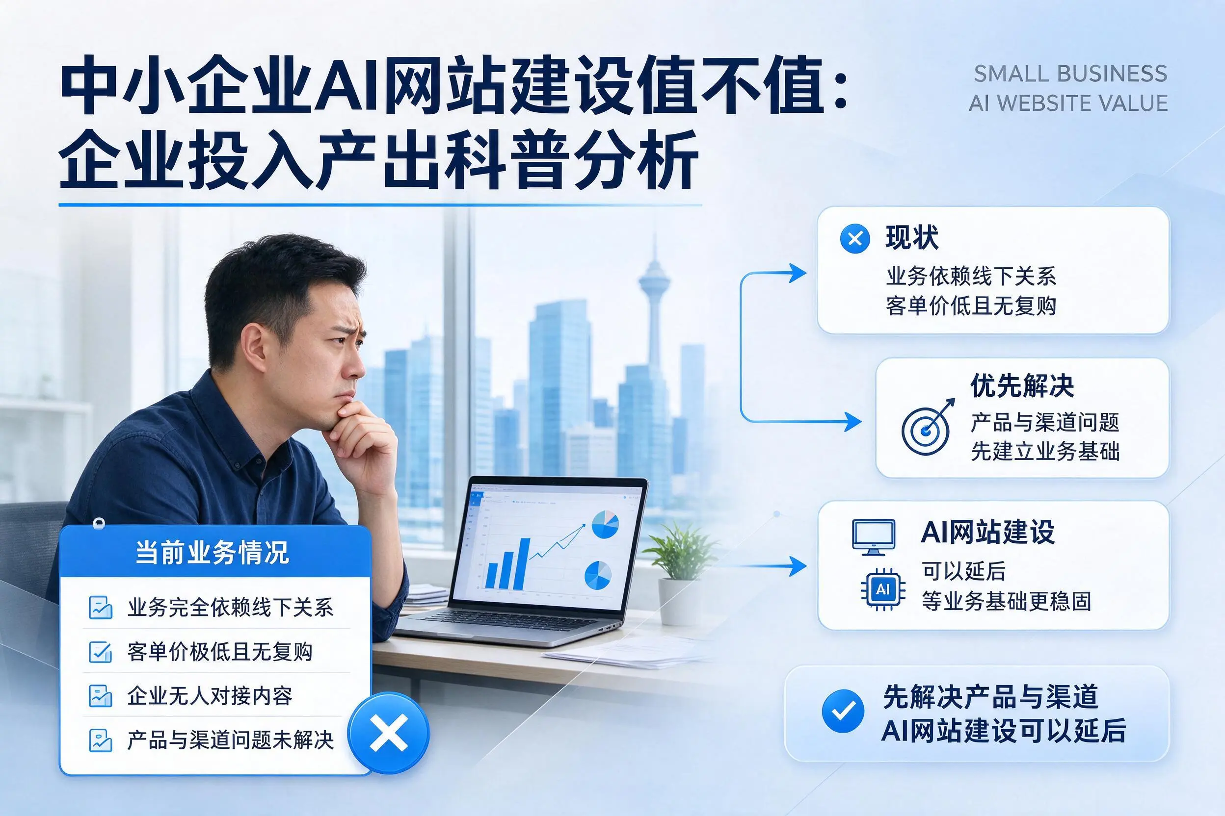 中小企业AI网站建设值不值:东方企业投入产出科普分析