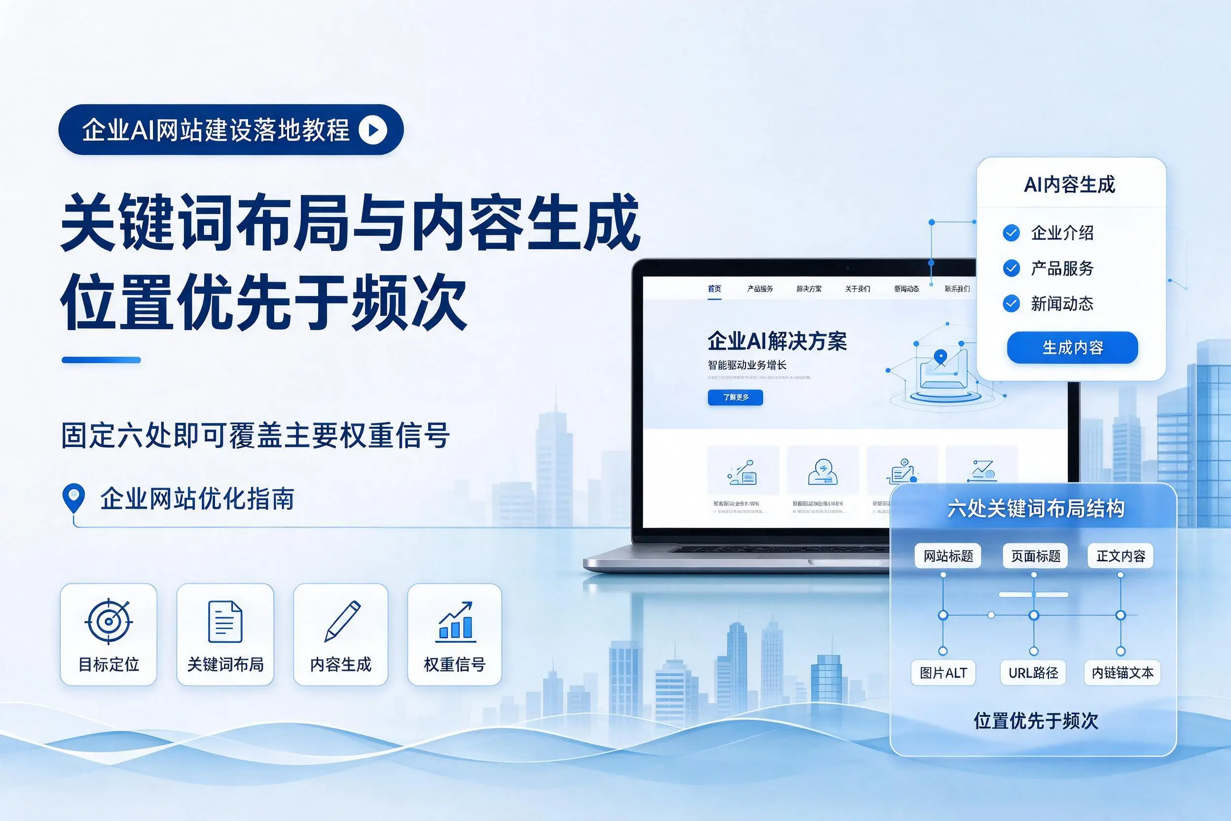 东方企业AI网站建设落地教程：关键词布局与内容生成