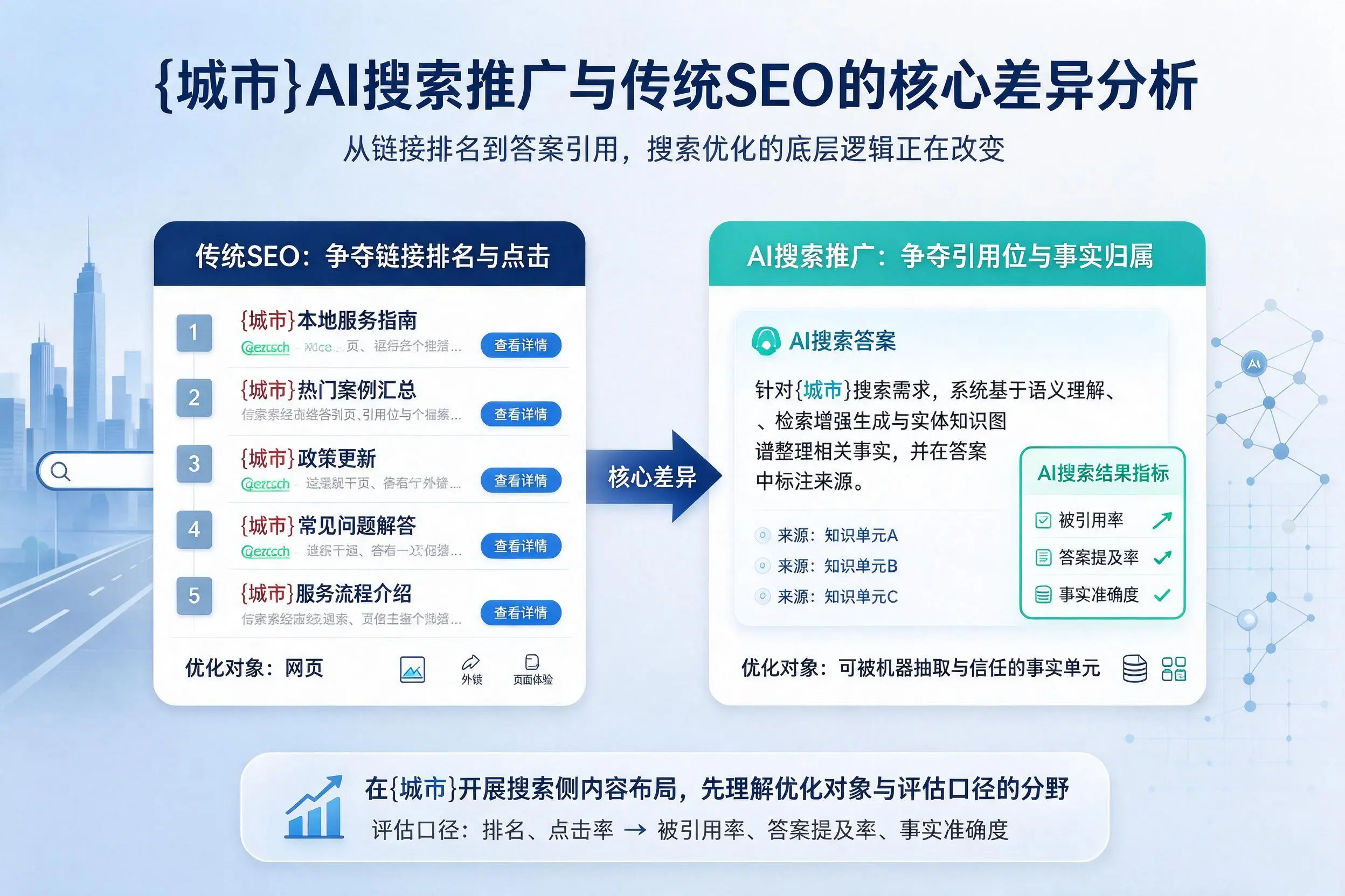 东方AI搜索推广与传统SEO的核心差异分析